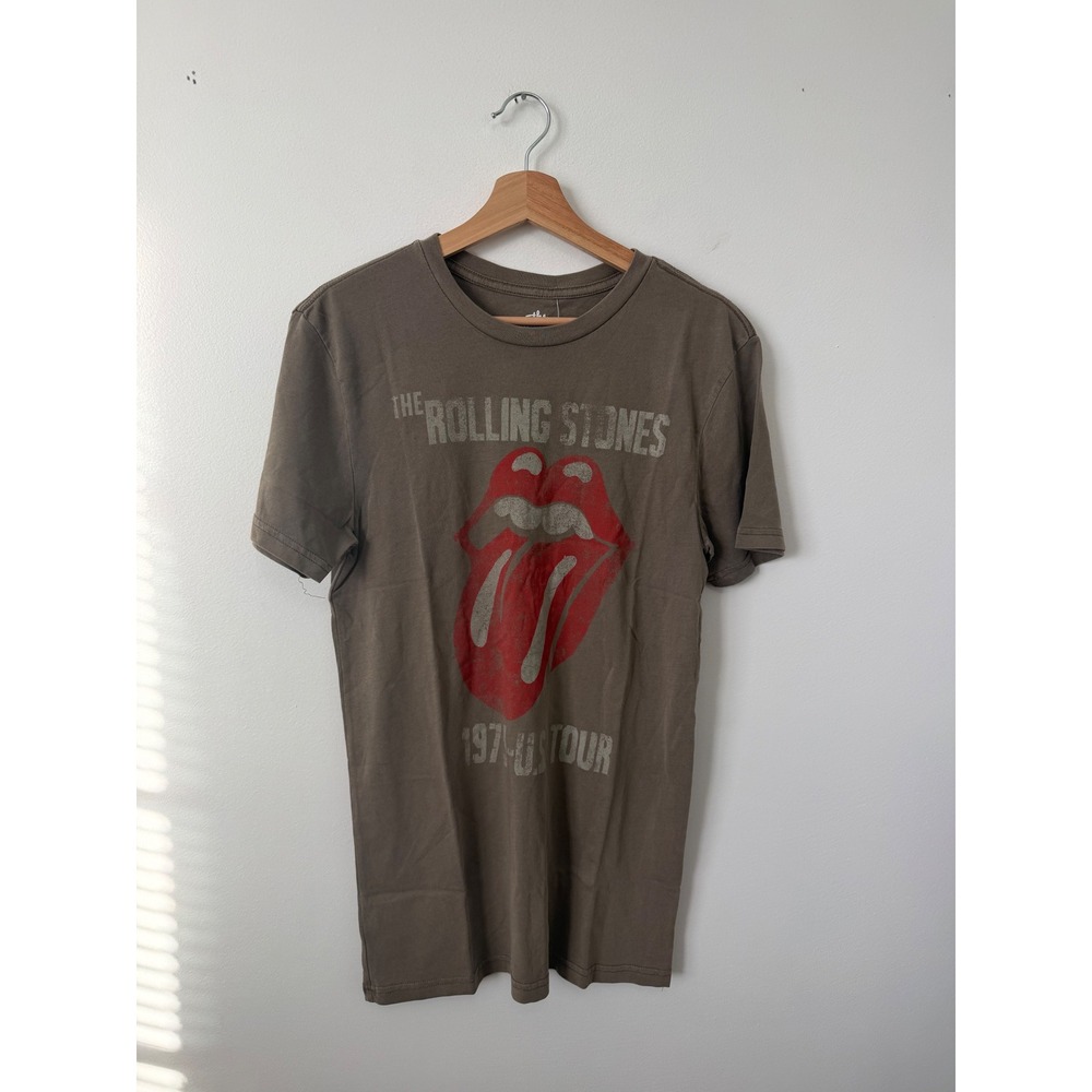 The Rolling Stones Women's Graphic Tee – Brown – Size XS